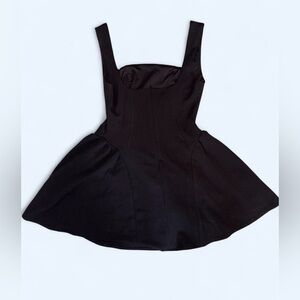 Sheseeworld Black Fit & Flare Corset Style Mini Dress Size M NWT